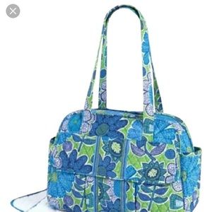 Vera Bradley Baby Bag Tote Daisy Doodle NEW